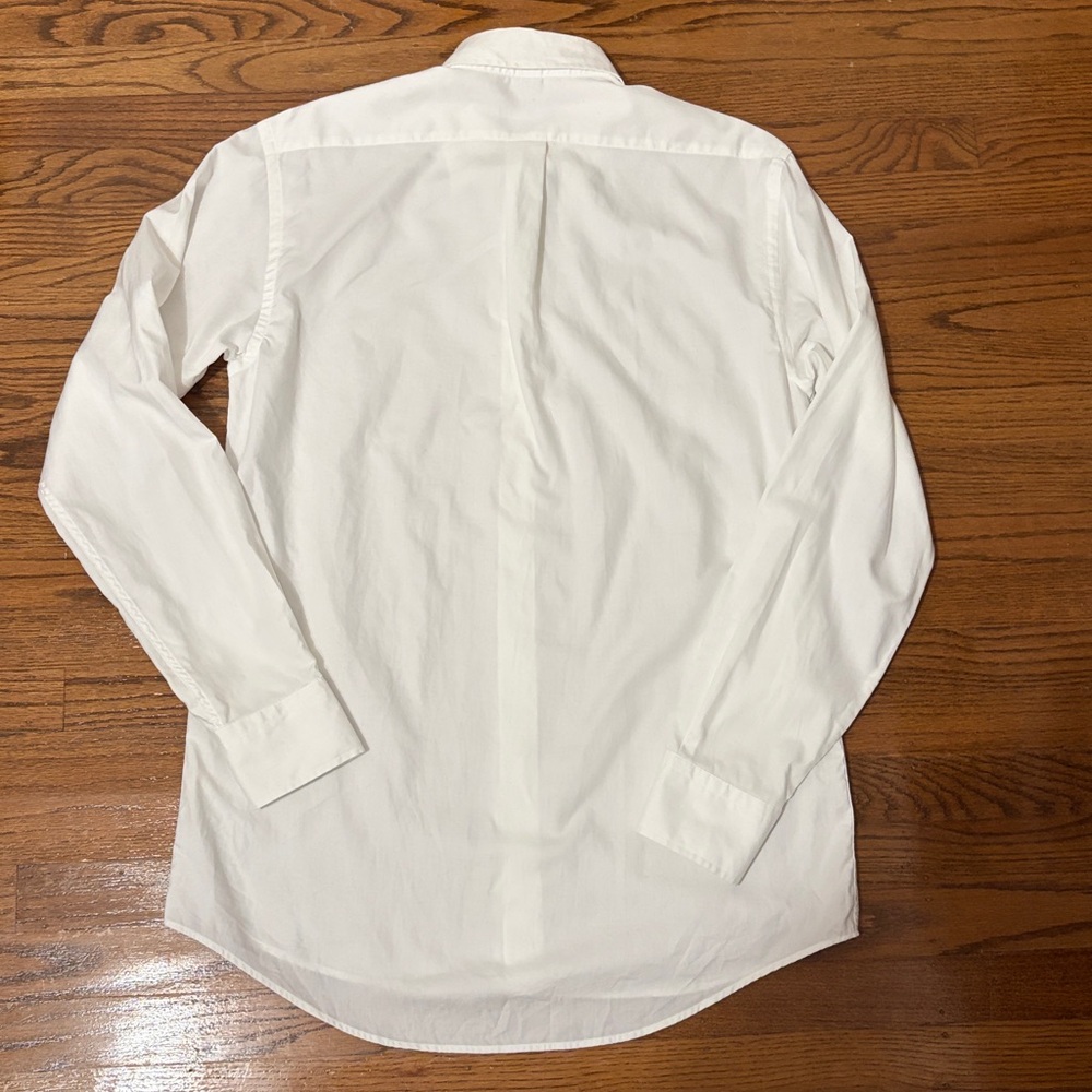 BERGDORF GOODMAN Tailored Fit White Men's Shirt Size M - Picture 7 of 7